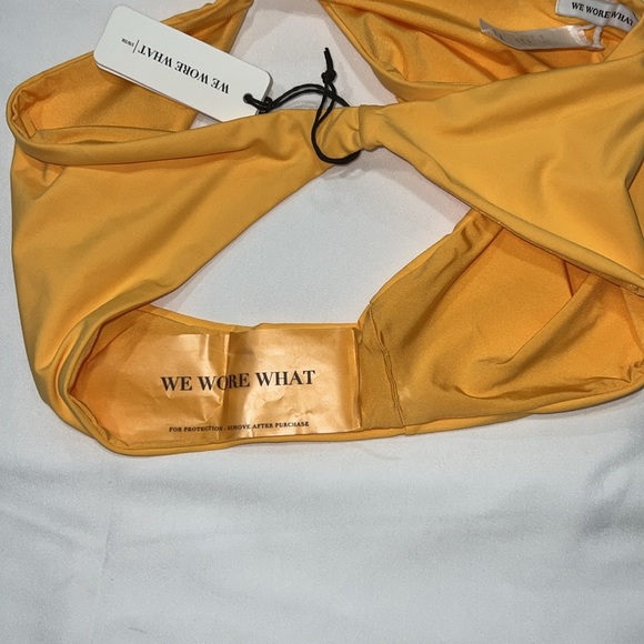 We Wore What Warm Apricot Amber Swim Bottom, SMALL - Picture 8 of 10